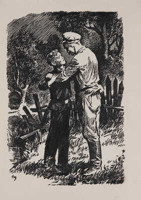 Щеглов Валериан (Валерий) Васильевич. Семь пробных оттисков иллюстраций к Собранию сочинений А. П. Гайдара